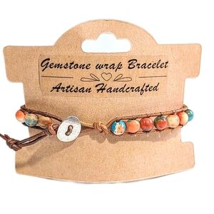 Artisan Handcrafted Gemstone Wrap Bracelet